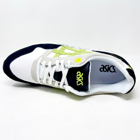 Asics Gel-Saga White Flash Yellow Mens Running Sneakers Size 12 - Picture 4 of 5